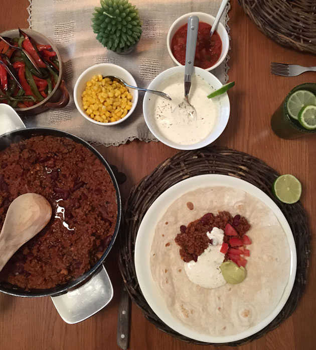 Chili con carne — vaivaton ja maukas&nbsp;ateria