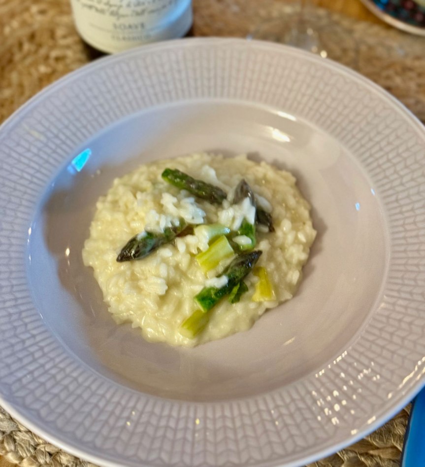 Parsarisotto ja proseccoa