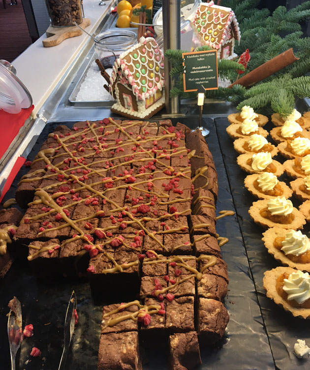 Viking Line joulupöydän jälkiruokia 2017