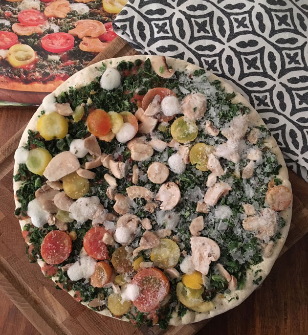 Testissä Lidlin vegaaninen pizza: Trattoria Alfredo Vegan Pizza&nbsp;Verdura