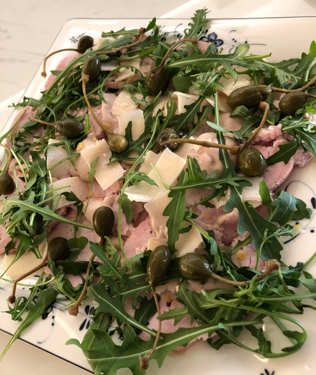 Vitello tonnato kalkkunanrintafileestä