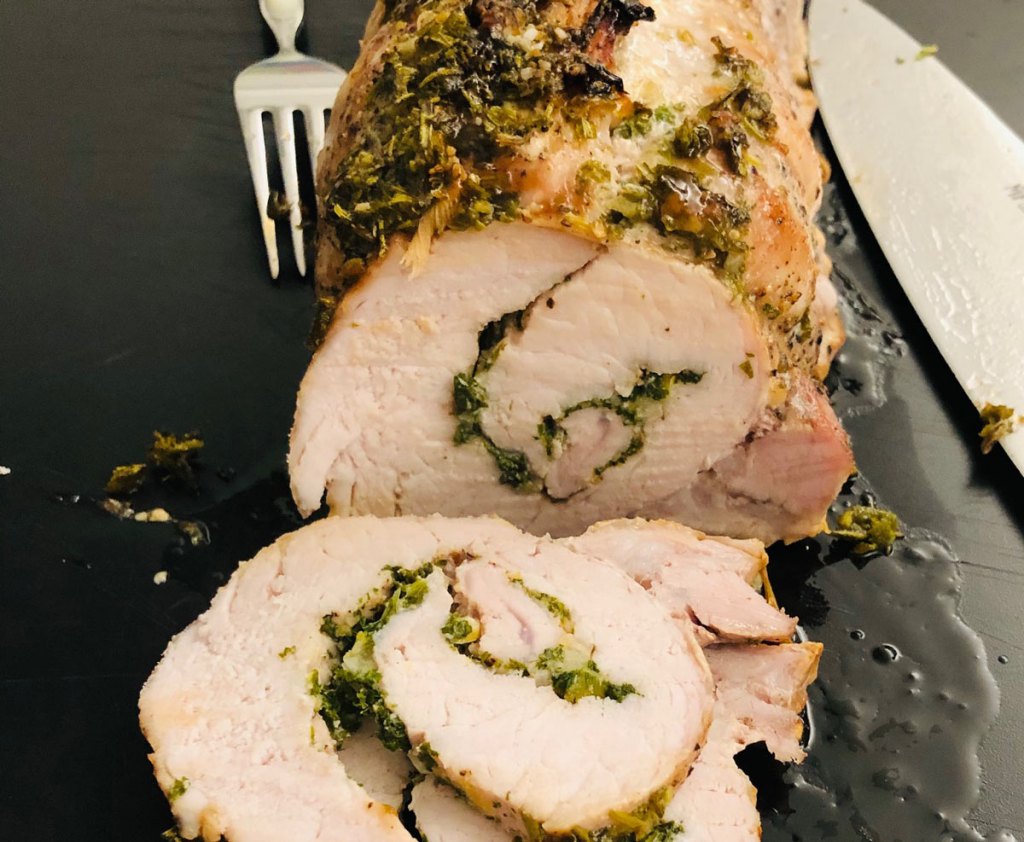 täytetty porsaan ulkofilee