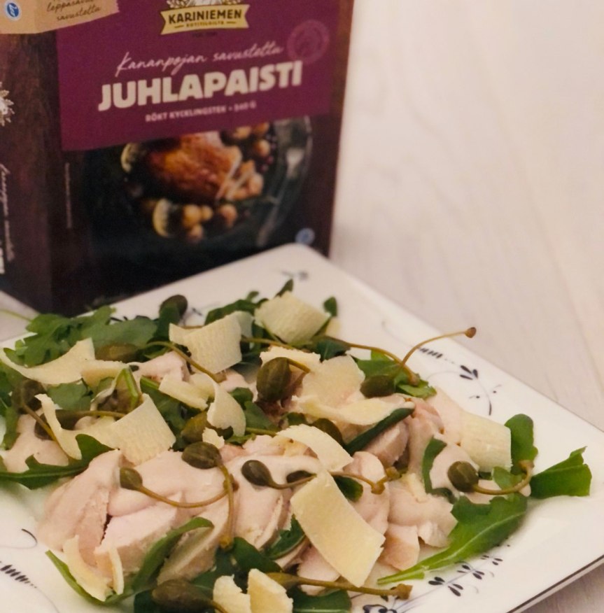 Savustettu broilerin juhlapaisti ja&nbsp;tonnato-kastike