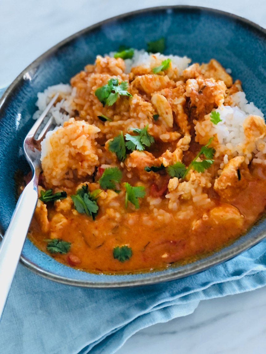 Panang curry broilerista